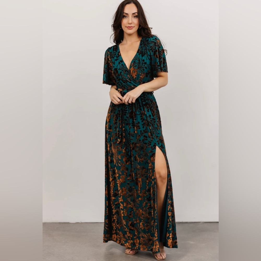 Baltic Born Uma velvet maxi dress size S